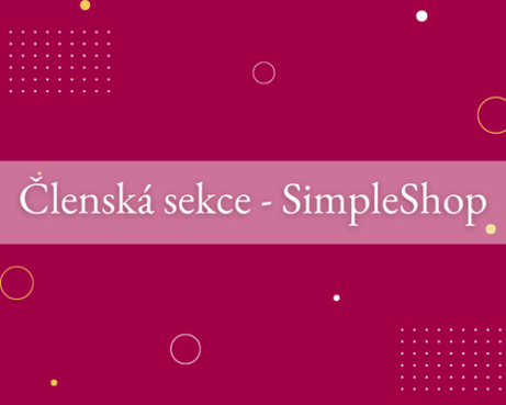 Eshop - Členská sekce - SimpleShop