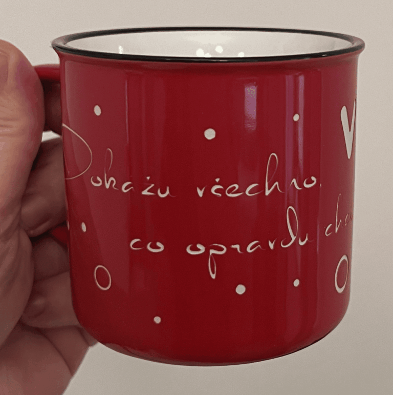 ProVirtuálky - hrnek červený 2