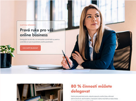 Připravený web