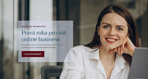 Připravený web - varianta 2